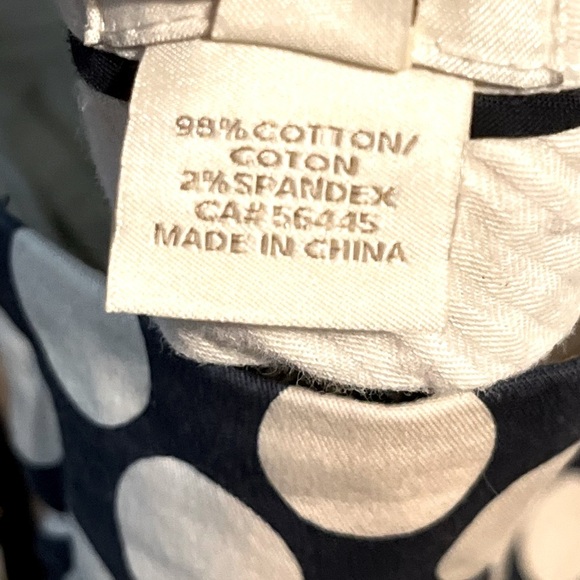 J. Crew Polka Dot Straight Leg  Pant - Picture 8 of 8